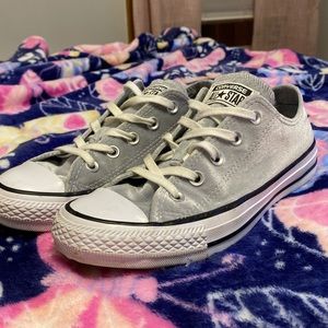 3 for $10! Gray Velvet Converse